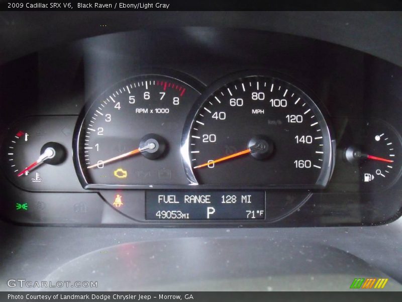 Black Raven / Ebony/Light Gray 2009 Cadillac SRX V6