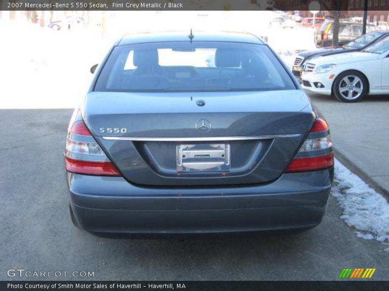 Flint Grey Metallic / Black 2007 Mercedes-Benz S 550 Sedan