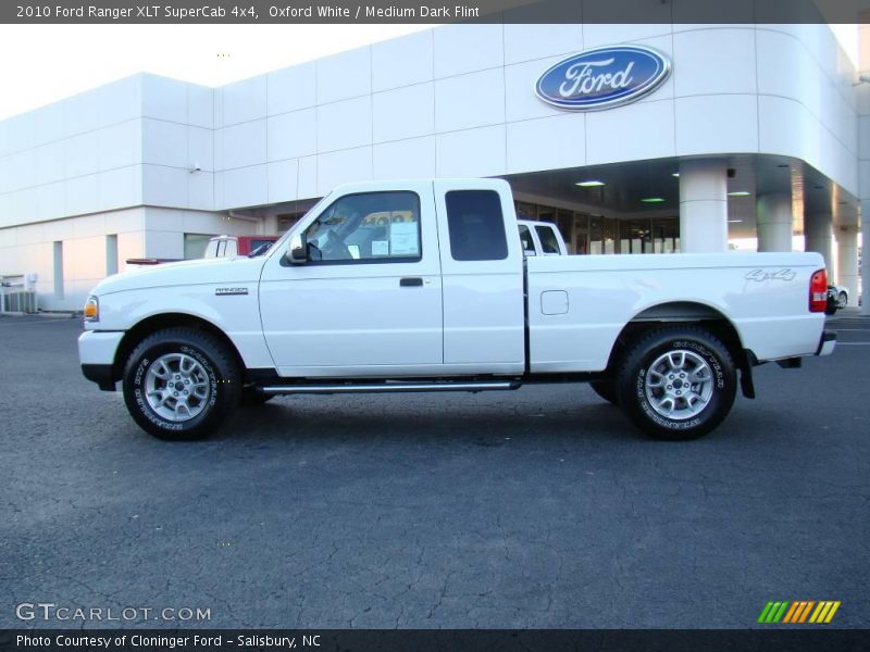 Oxford White / Medium Dark Flint 2010 Ford Ranger XLT SuperCab 4x4