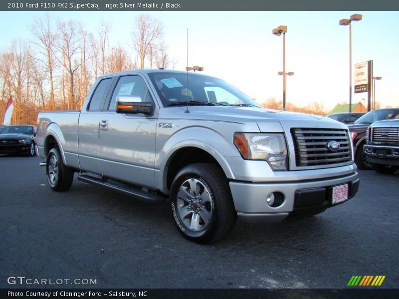Ingot Silver Metallic / Black 2010 Ford F150 FX2 SuperCab