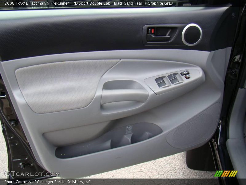Black Sand Pearl / Graphite Gray 2008 Toyota Tacoma V6 PreRunner TRD Sport Double Cab