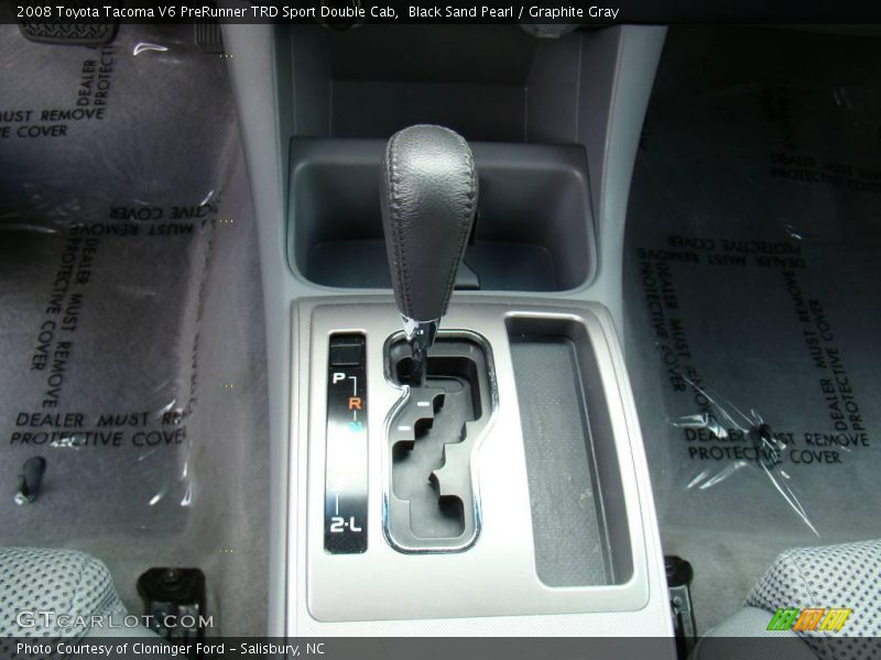 Black Sand Pearl / Graphite Gray 2008 Toyota Tacoma V6 PreRunner TRD Sport Double Cab