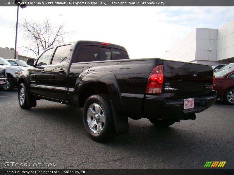Black Sand Pearl / Graphite Gray 2008 Toyota Tacoma V6 PreRunner TRD Sport Double Cab