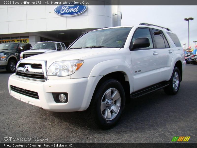 Natural White / Stone Gray 2008 Toyota 4Runner SR5 4x4