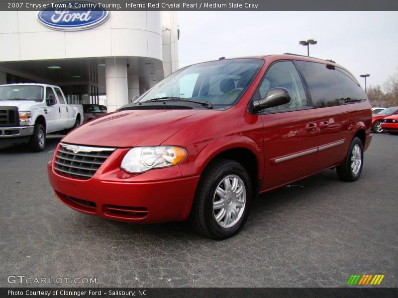 Inferno Red Crystal Pearl / Medium Slate Gray 2007 Chrysler Town & Country Touring