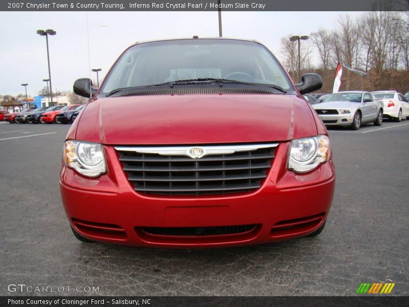 Inferno Red Crystal Pearl / Medium Slate Gray 2007 Chrysler Town & Country Touring