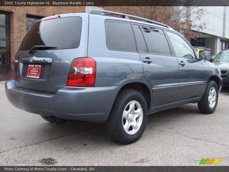 Bluestone Metallic / Ivory 2005 Toyota Highlander I4
