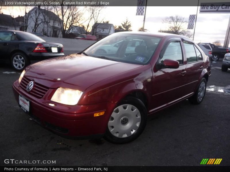 Canyon Red Metallic / Beige 1999 Volkswagen Jetta GL Sedan