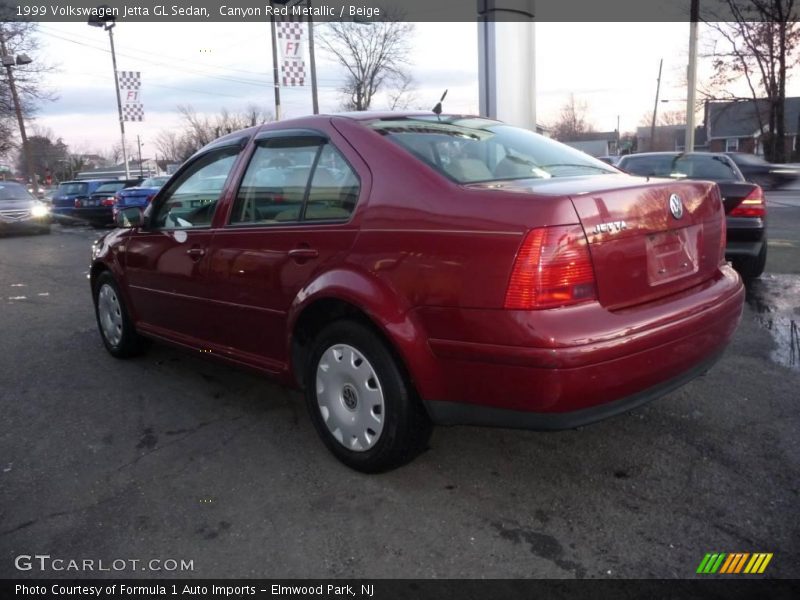 Canyon Red Metallic / Beige 1999 Volkswagen Jetta GL Sedan