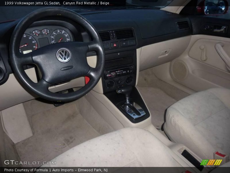 Canyon Red Metallic / Beige 1999 Volkswagen Jetta GL Sedan