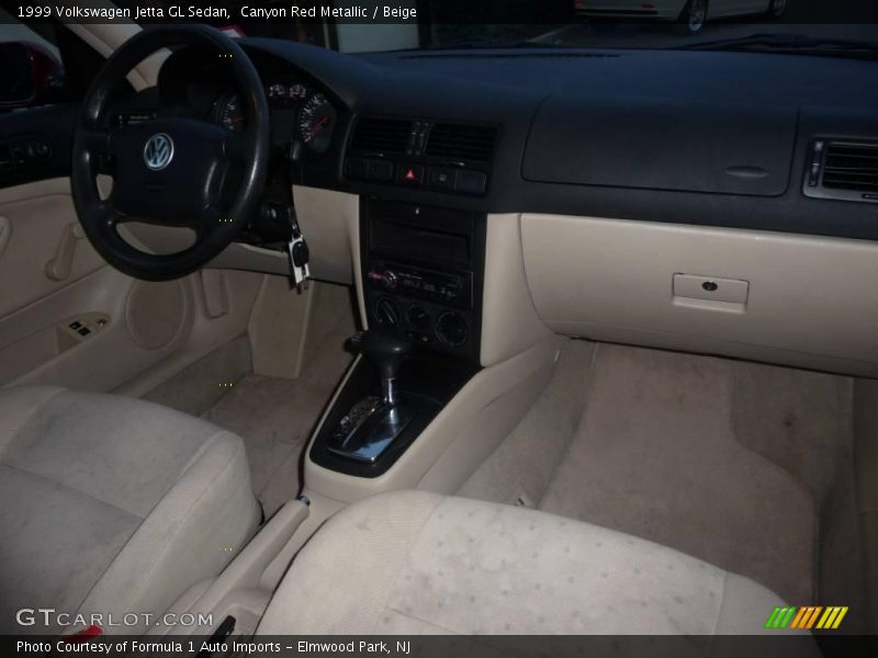 Canyon Red Metallic / Beige 1999 Volkswagen Jetta GL Sedan