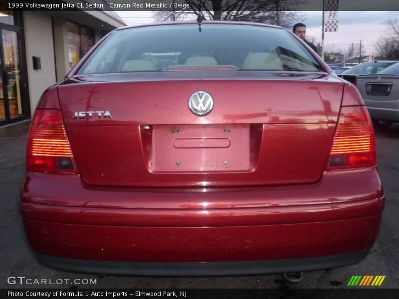 Canyon Red Metallic / Beige 1999 Volkswagen Jetta GL Sedan