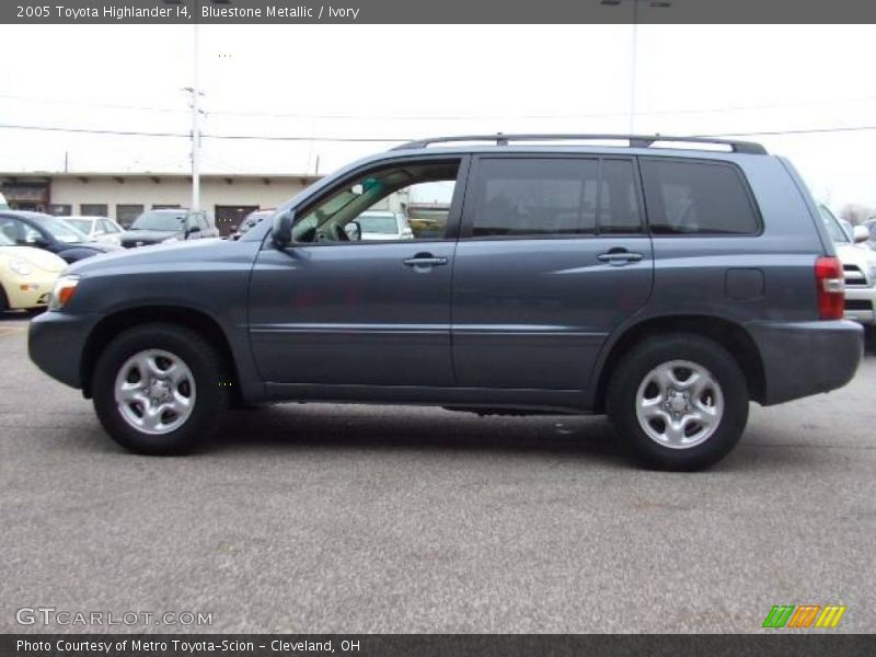 Bluestone Metallic / Ivory 2005 Toyota Highlander I4
