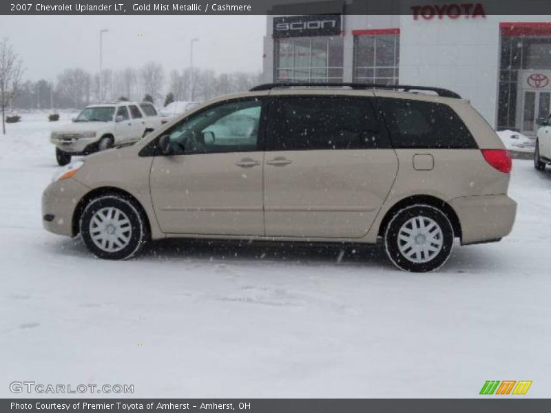 Gold Mist Metallic / Cashmere 2007 Chevrolet Uplander LT