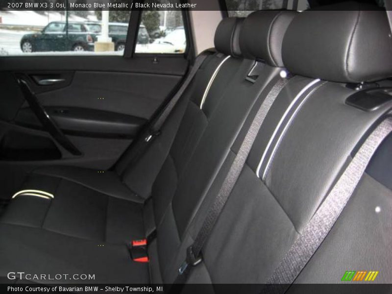 Monaco Blue Metallic / Black Nevada Leather 2007 BMW X3 3.0si