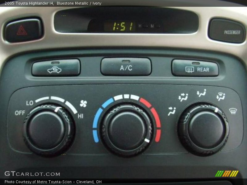 Bluestone Metallic / Ivory 2005 Toyota Highlander I4