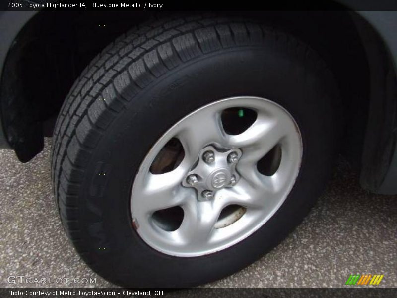 Bluestone Metallic / Ivory 2005 Toyota Highlander I4