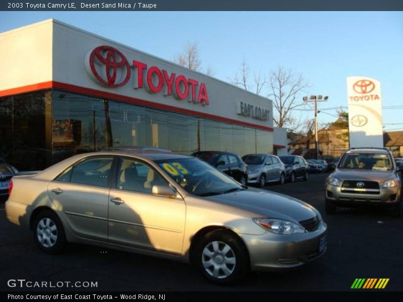 Desert Sand Mica / Taupe 2003 Toyota Camry LE