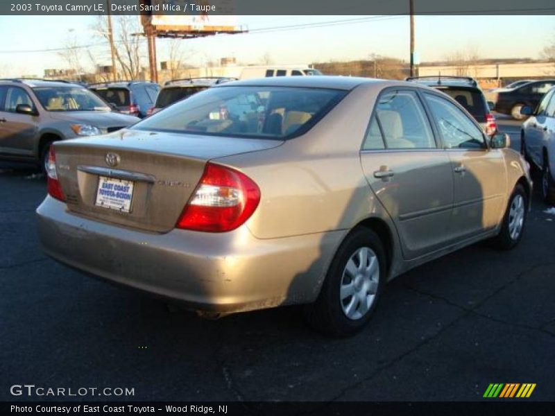 Desert Sand Mica / Taupe 2003 Toyota Camry LE