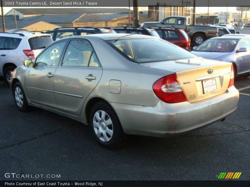 Desert Sand Mica / Taupe 2003 Toyota Camry LE