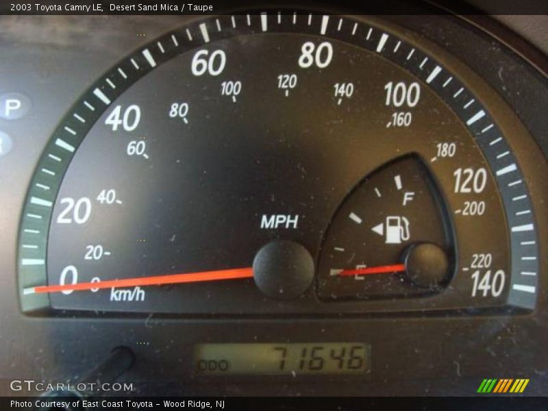 Desert Sand Mica / Taupe 2003 Toyota Camry LE