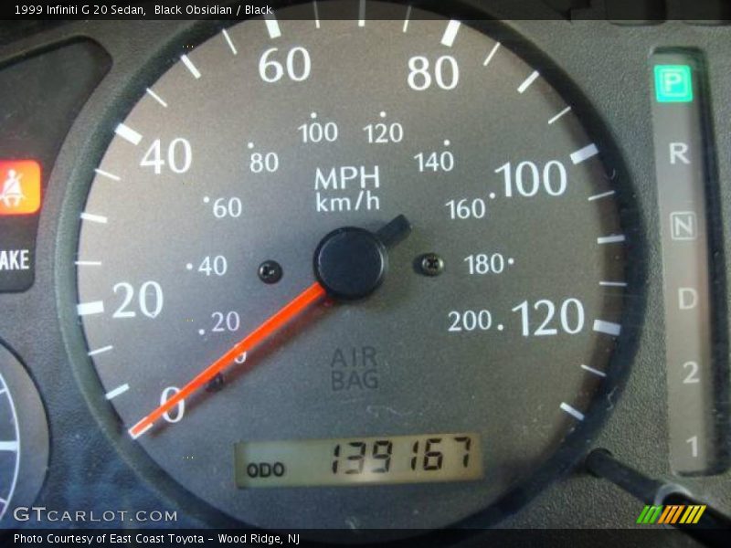 Black Obsidian / Black 1999 Infiniti G 20 Sedan