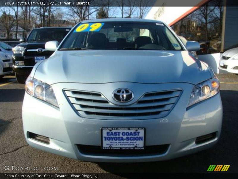 Sky Blue Pearl / Charcoal 2009 Toyota Camry LE