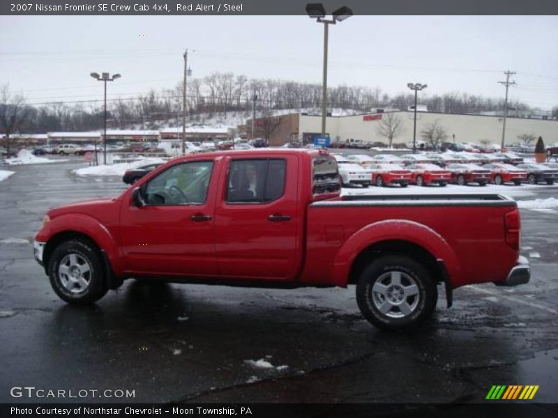 Red Alert / Steel 2007 Nissan Frontier SE Crew Cab 4x4