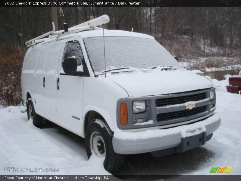 Summit White / Dark Pewter 2002 Chevrolet Express 3500 Commercial Van