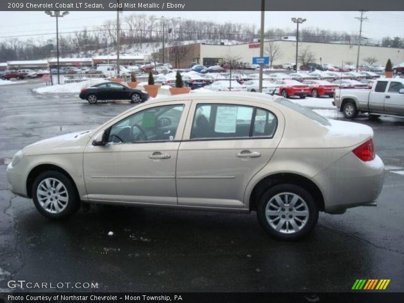 Gold Mist Metallic / Ebony 2009 Chevrolet Cobalt LT Sedan