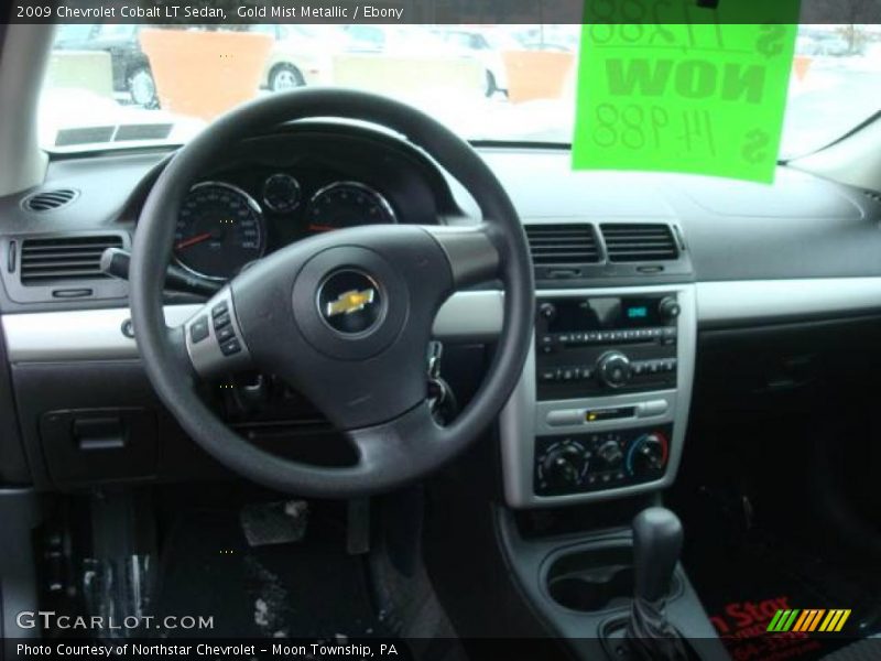 Gold Mist Metallic / Ebony 2009 Chevrolet Cobalt LT Sedan