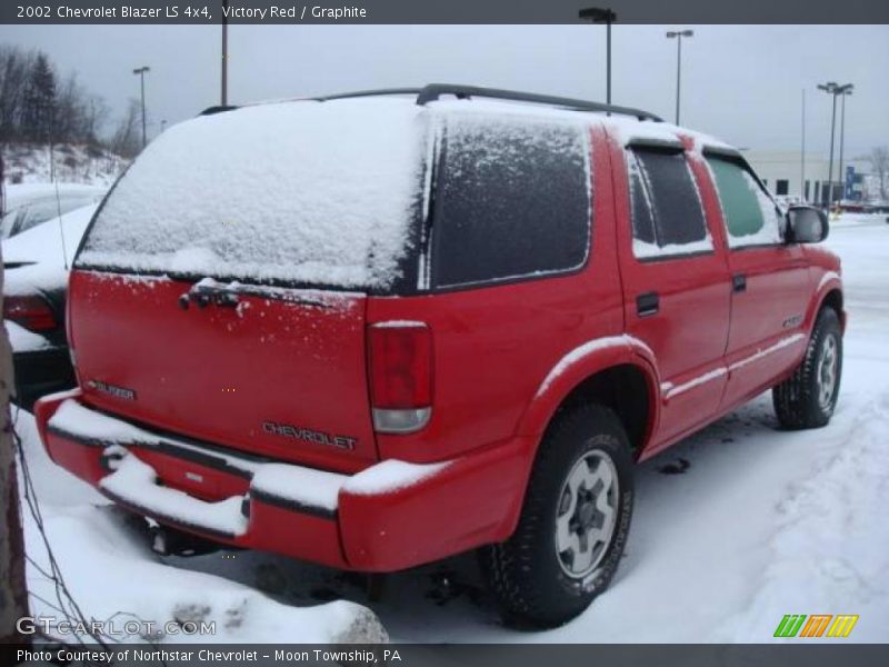 Victory Red / Graphite 2002 Chevrolet Blazer LS 4x4