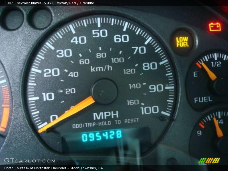 Victory Red / Graphite 2002 Chevrolet Blazer LS 4x4