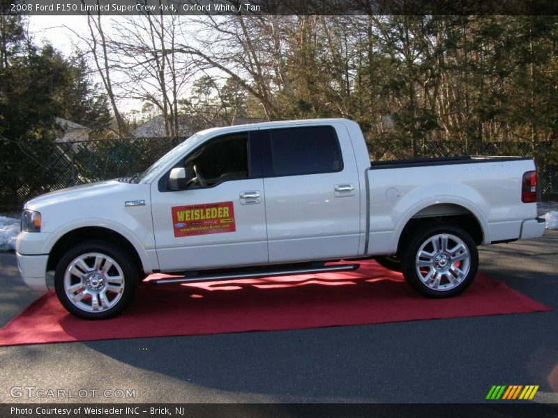 Oxford White / Tan 2008 Ford F150 Limited SuperCrew 4x4