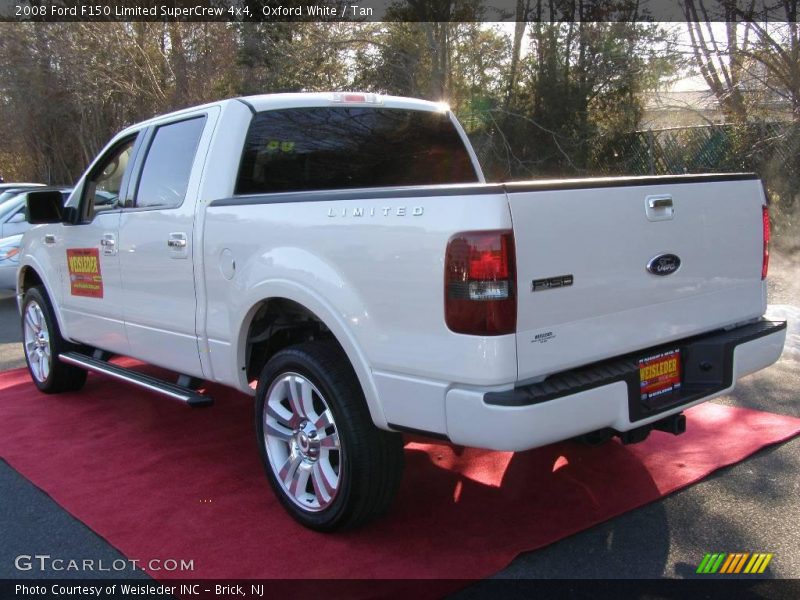Oxford White / Tan 2008 Ford F150 Limited SuperCrew 4x4