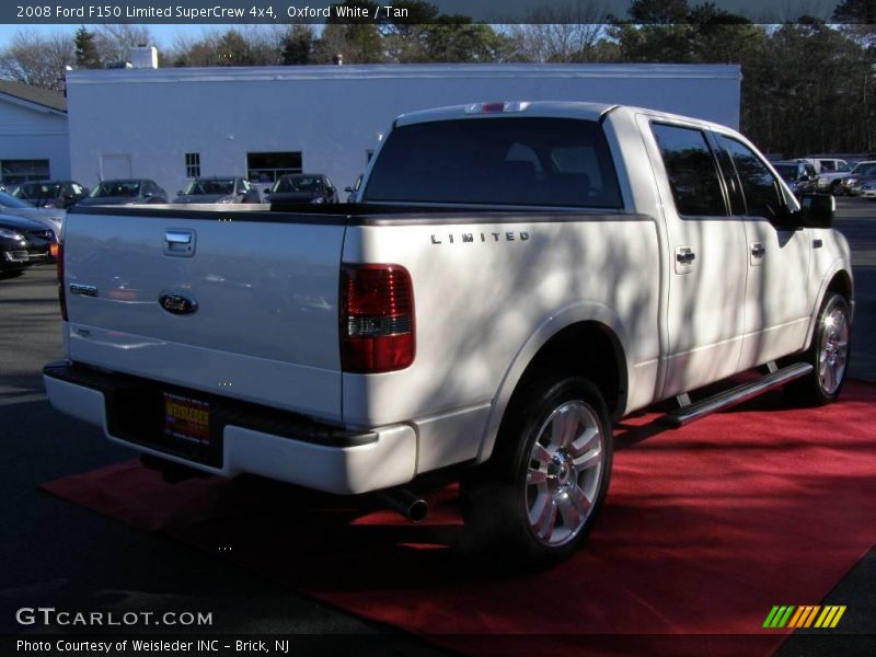 Oxford White / Tan 2008 Ford F150 Limited SuperCrew 4x4