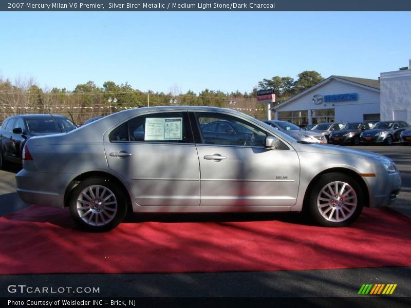 Silver Birch Metallic / Medium Light Stone/Dark Charcoal 2007 Mercury Milan V6 Premier
