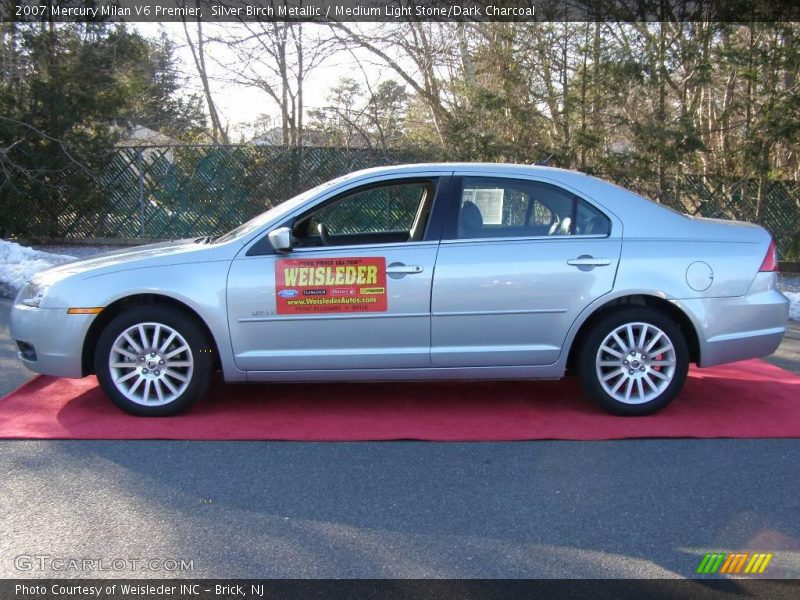 Silver Birch Metallic / Medium Light Stone/Dark Charcoal 2007 Mercury Milan V6 Premier