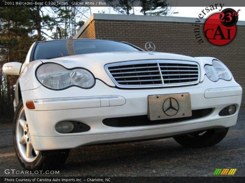 Glacier White / Blue 2001 Mercedes-Benz C 320 Sedan