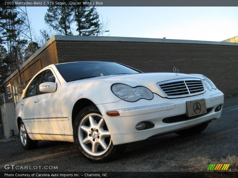 Glacier White / Blue 2001 Mercedes-Benz C 320 Sedan