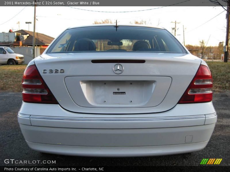 Glacier White / Blue 2001 Mercedes-Benz C 320 Sedan
