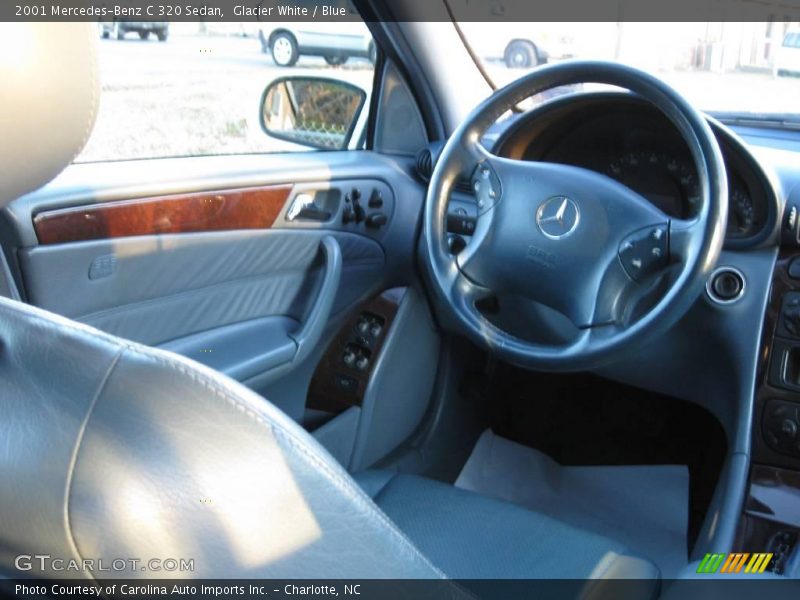 Glacier White / Blue 2001 Mercedes-Benz C 320 Sedan