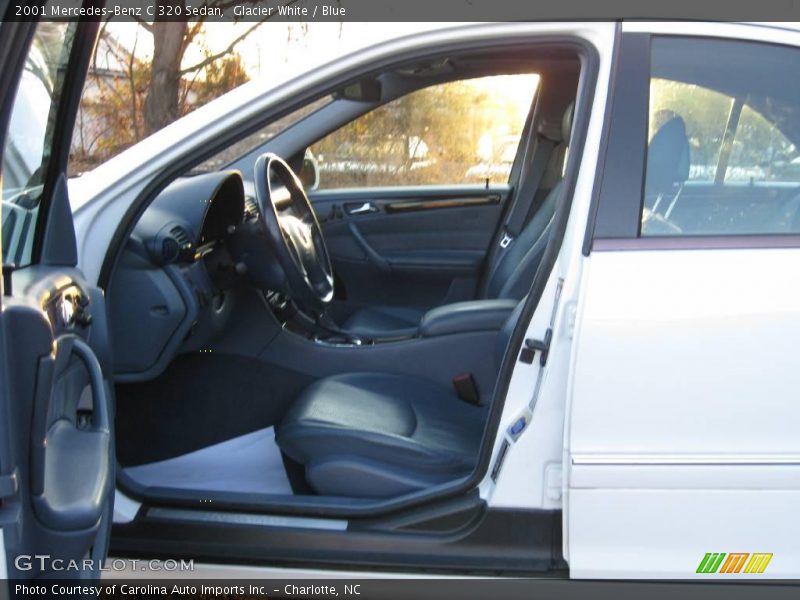 Glacier White / Blue 2001 Mercedes-Benz C 320 Sedan