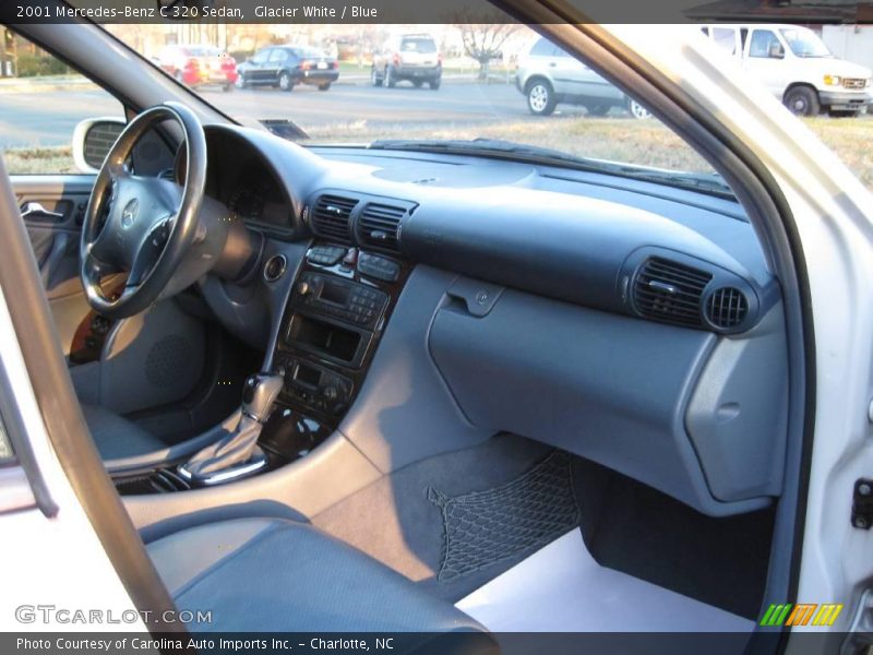 Glacier White / Blue 2001 Mercedes-Benz C 320 Sedan