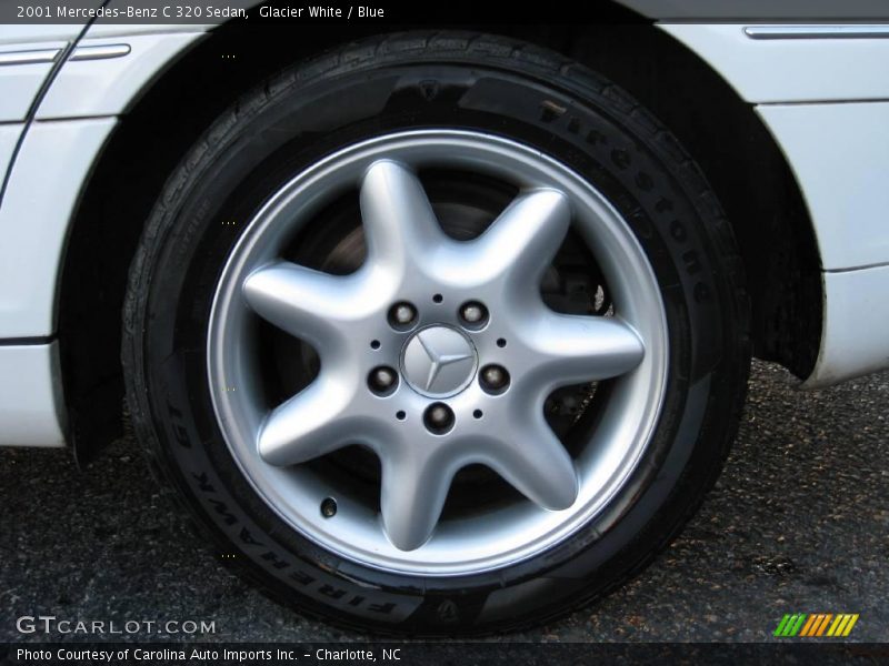 Glacier White / Blue 2001 Mercedes-Benz C 320 Sedan