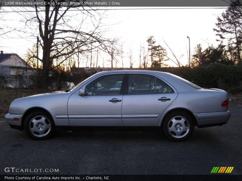 Brilliant Silver Metallic / Grey 1998 Mercedes-Benz E 430 Sedan