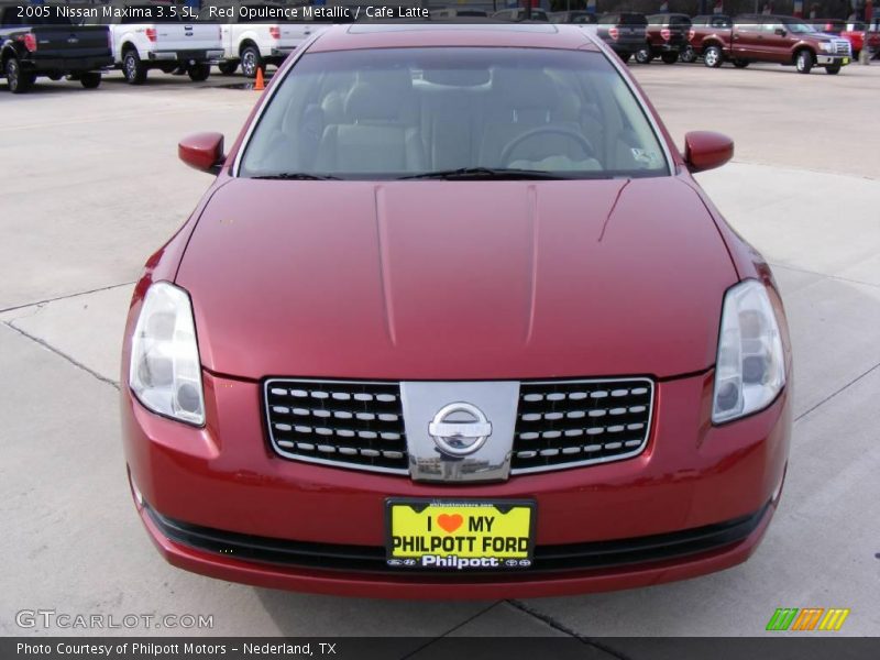 Red Opulence Metallic / Cafe Latte 2005 Nissan Maxima 3.5 SL