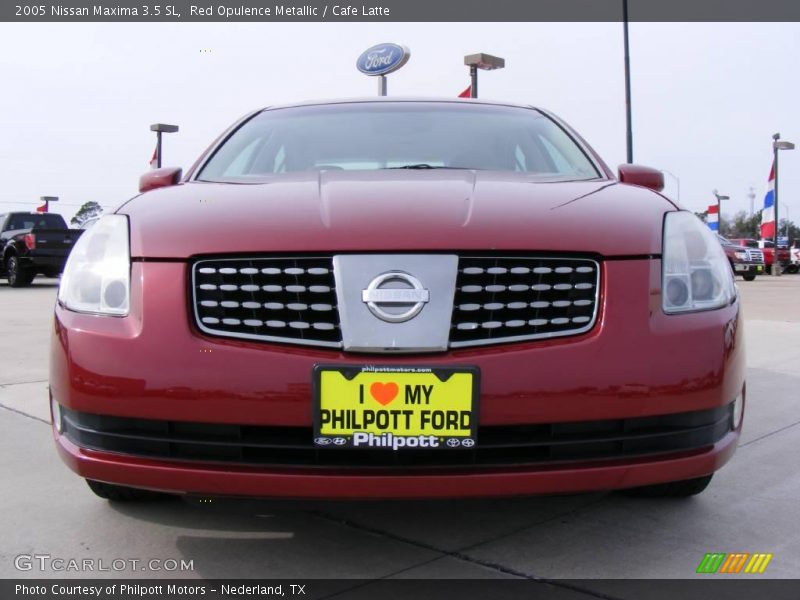 Red Opulence Metallic / Cafe Latte 2005 Nissan Maxima 3.5 SL