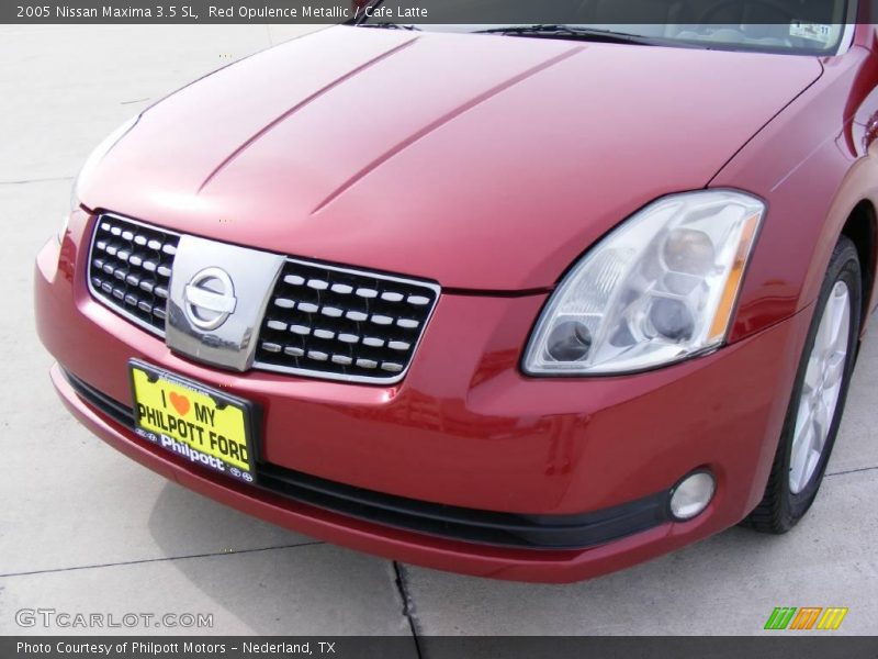 Red Opulence Metallic / Cafe Latte 2005 Nissan Maxima 3.5 SL