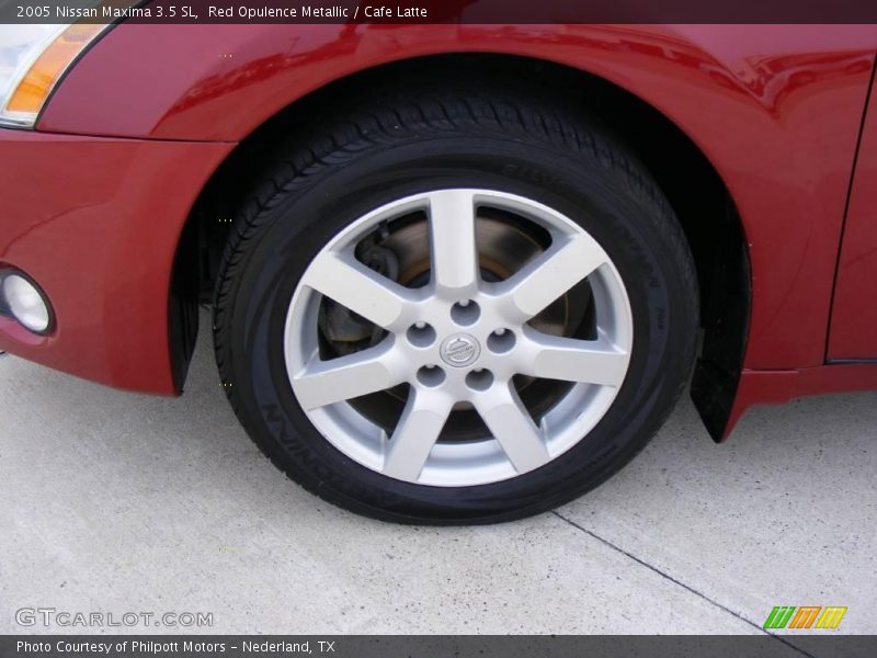 Red Opulence Metallic / Cafe Latte 2005 Nissan Maxima 3.5 SL